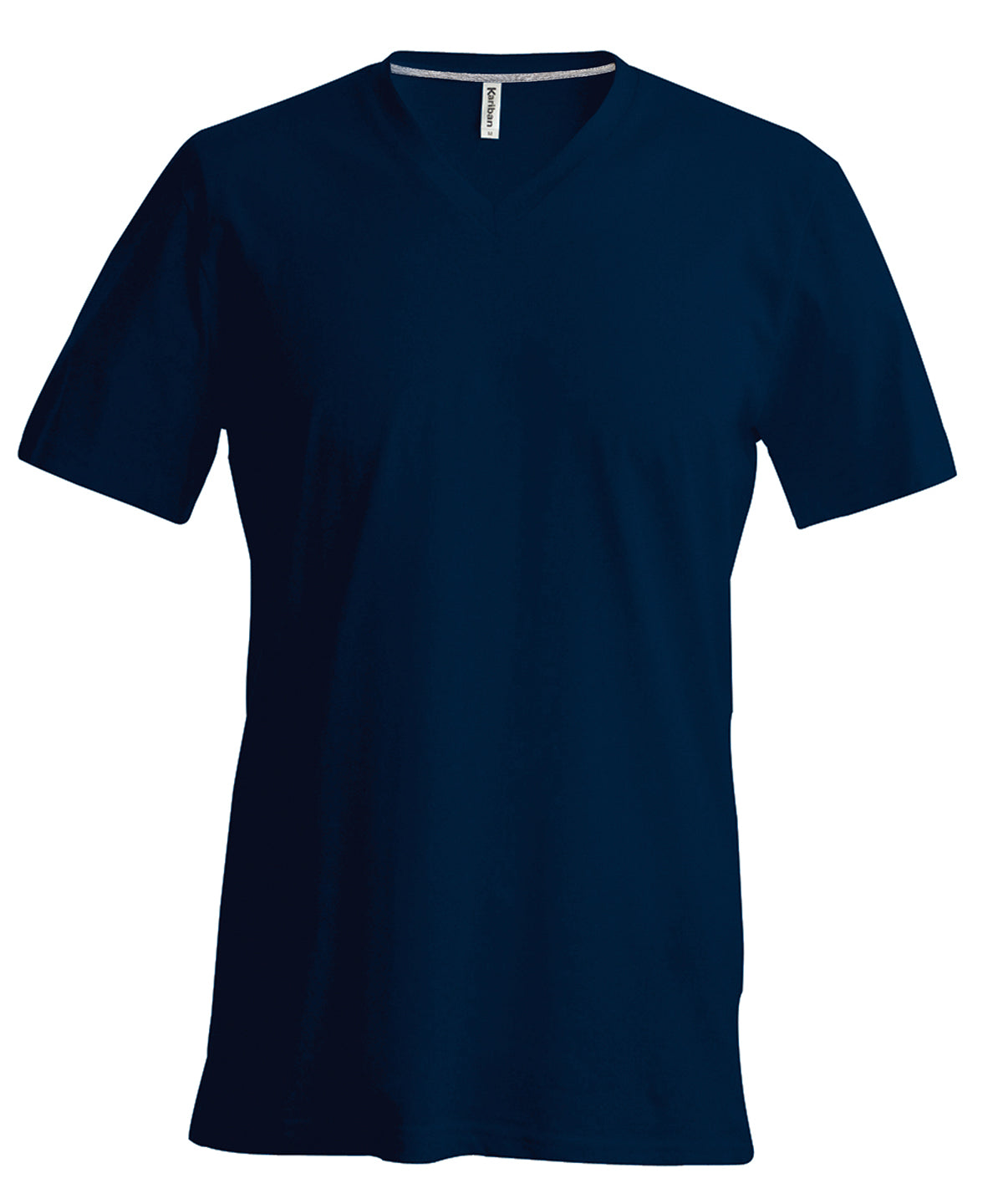 Kariban Mens short-sleeved V-neck T-shirt
