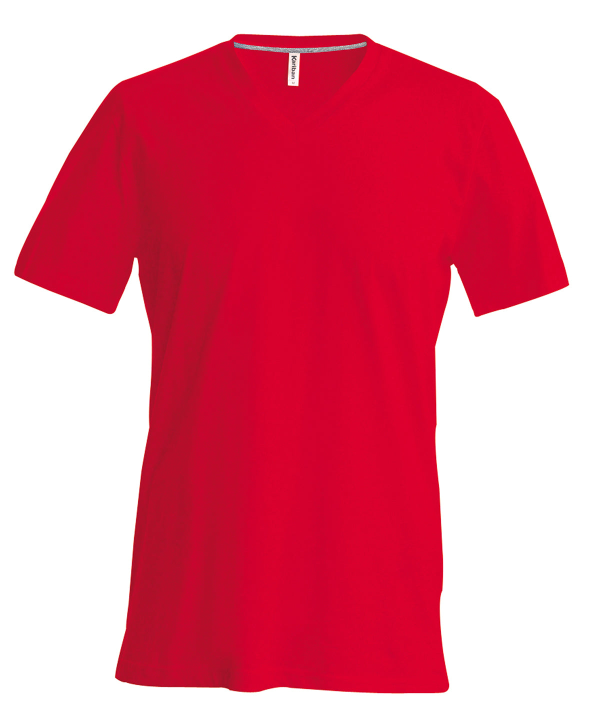 Kariban Mens short-sleeved V-neck T-shirt