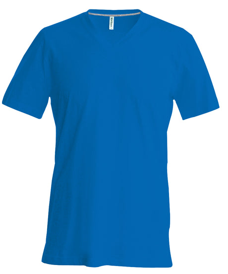 Kariban Mens short-sleeved V-neck T-shirt