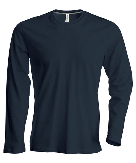 Kariban Mens long-sleeved crew neck T-shirt