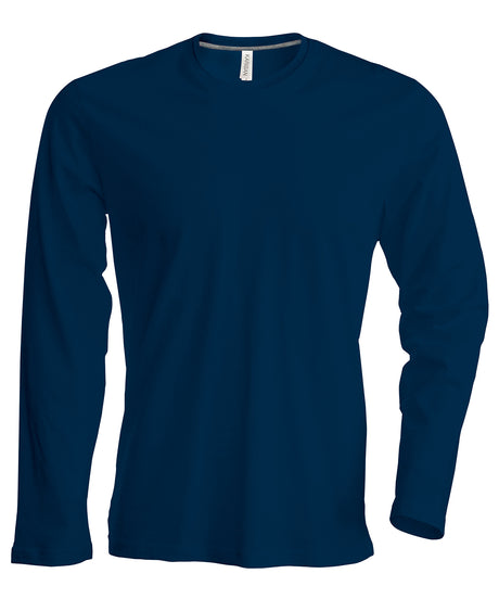 Kariban Mens long-sleeved crew neck T-shirt