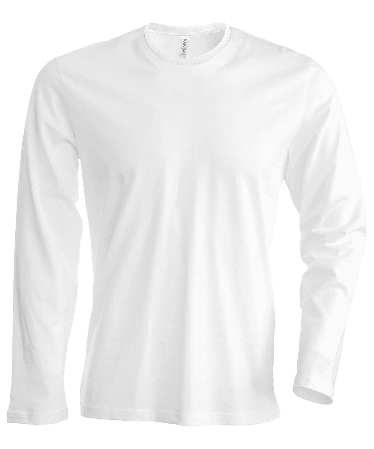 Kariban Mens long-sleeved crew neck T-shirt