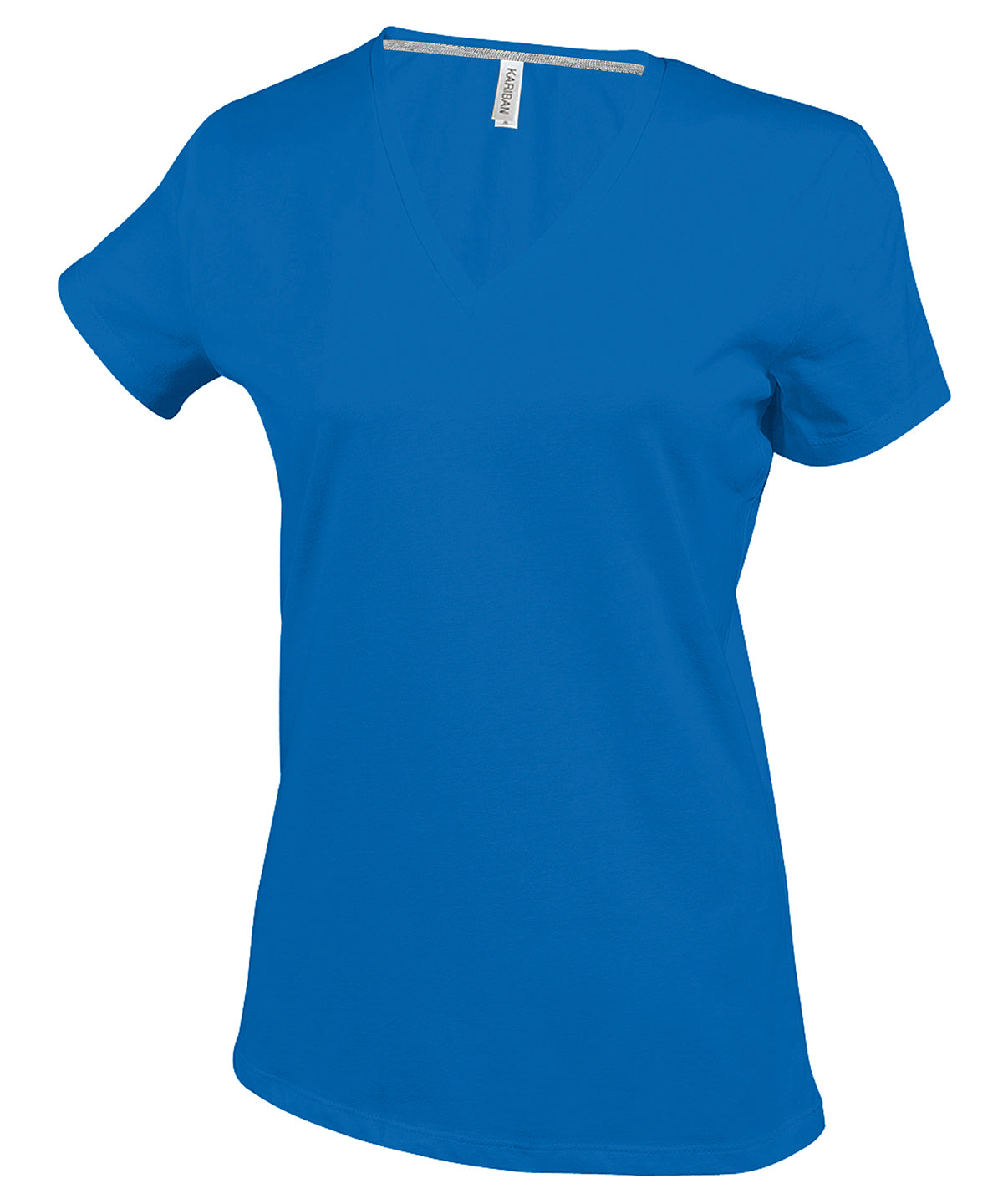 Kariban Ladies' short-sleeved V-neck T-shirt