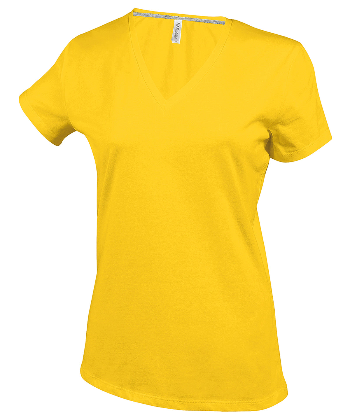 Kariban Ladies' short-sleeved V-neck T-shirt