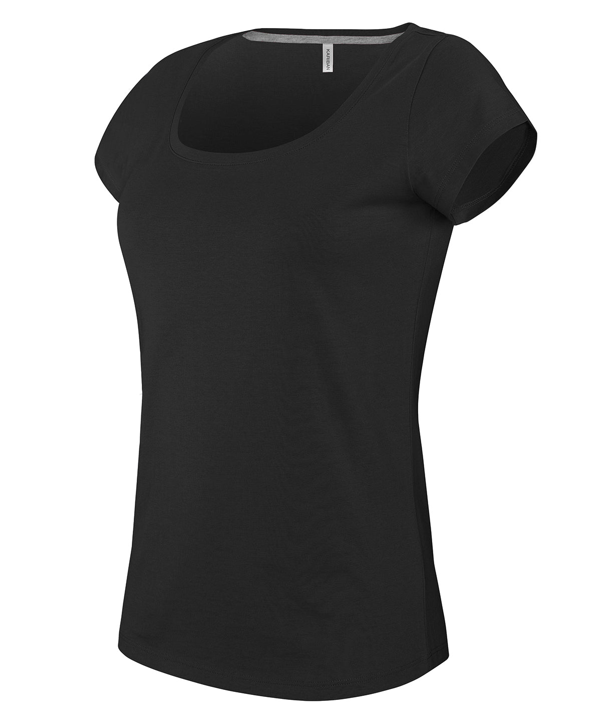 Kariban Ladies’ boat neck short-sleeved T-shirt