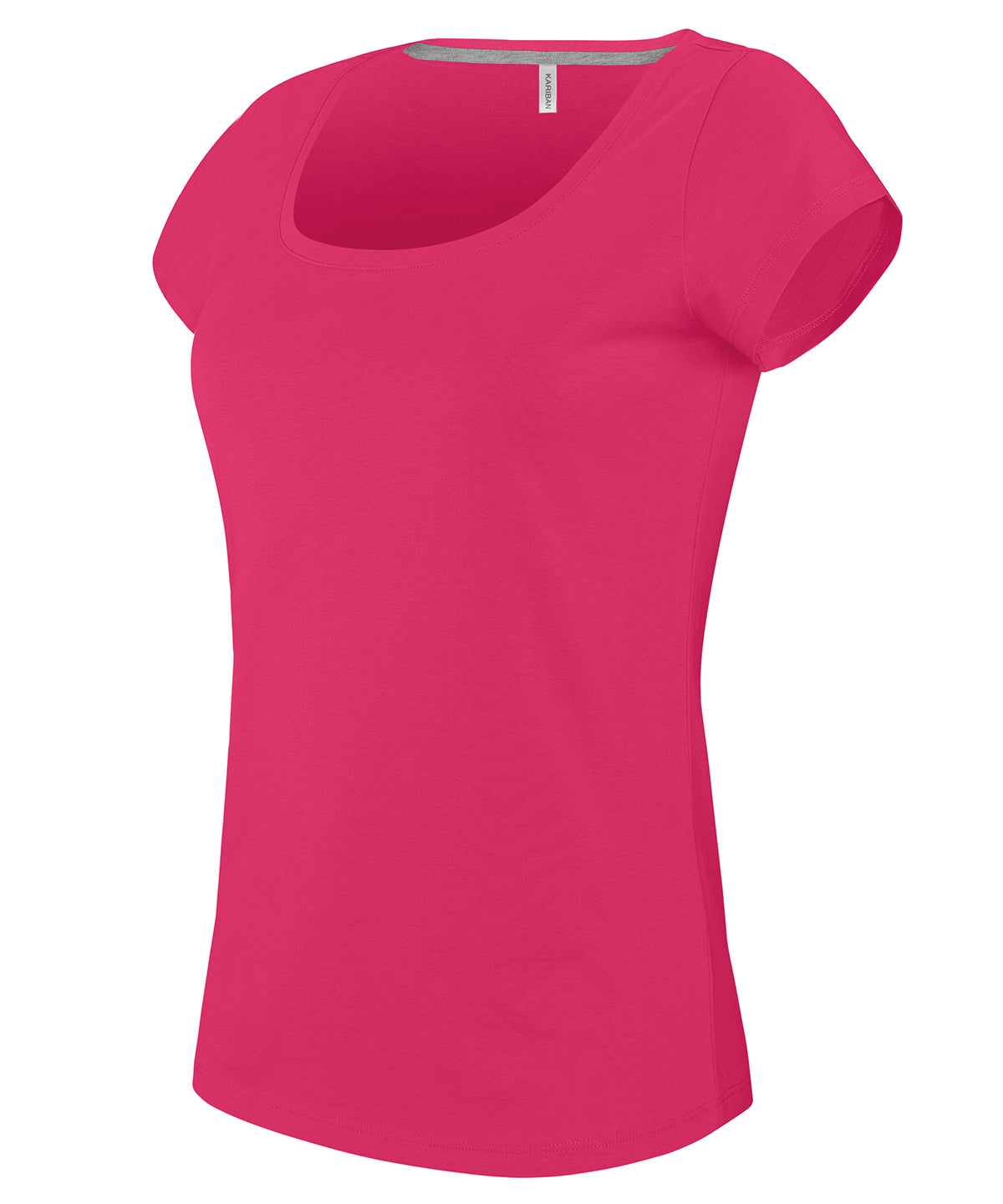 Kariban Ladies’ boat neck short-sleeved T-shirt