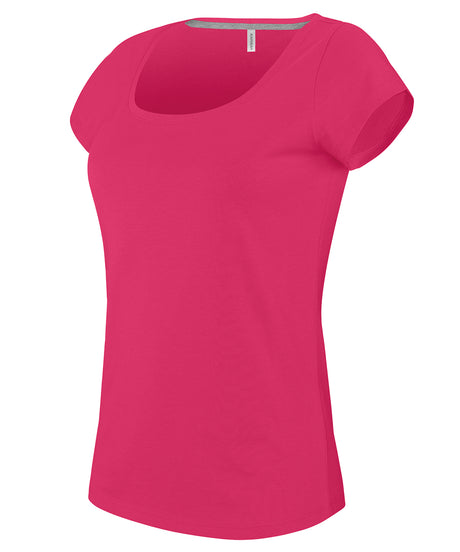 Kariban Ladies’ boat neck short-sleeved T-shirt