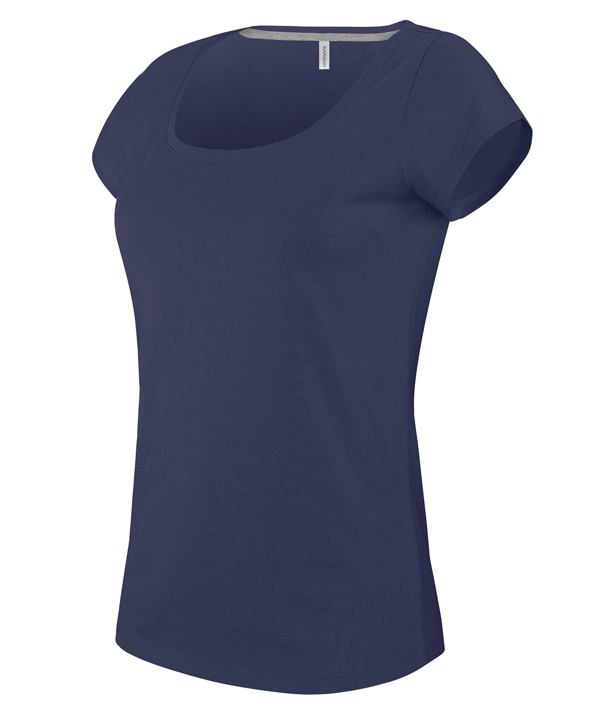 Kariban Ladies’ boat neck short-sleeved T-shirt