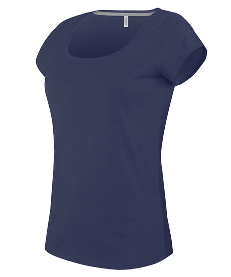 Kariban Ladies’ boat neck short-sleeved T-shirt