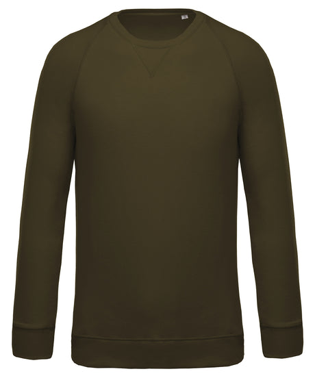 Kariban Men's organic cotton crew neck raglan sleeve sweatshirt