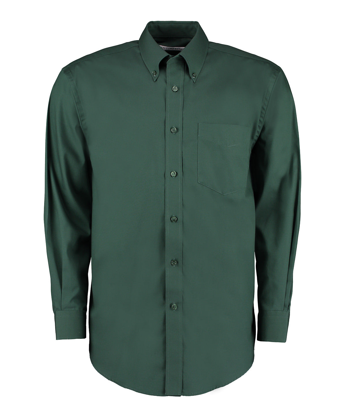 Kustom Kit Corporate Oxford shirt long-sleeved Bottle Green - 14.5 - Shirts