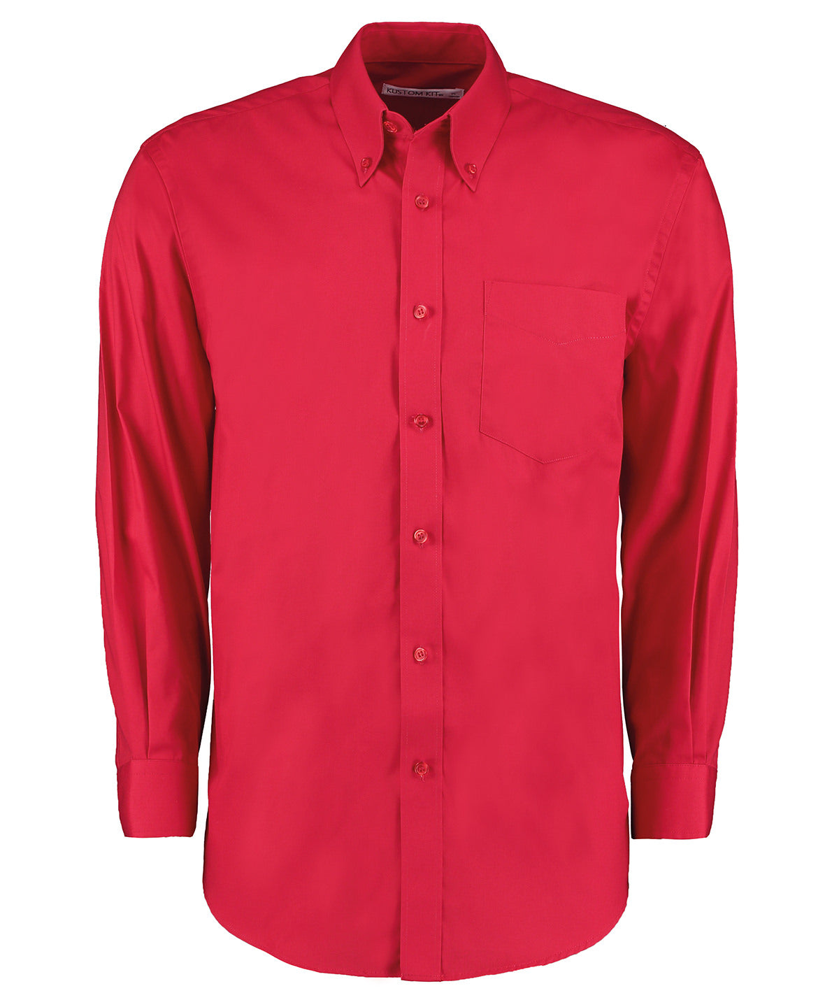 Kustom Kit Corporate Oxford shirt long-sleeved Red - 14.5 - Shirts