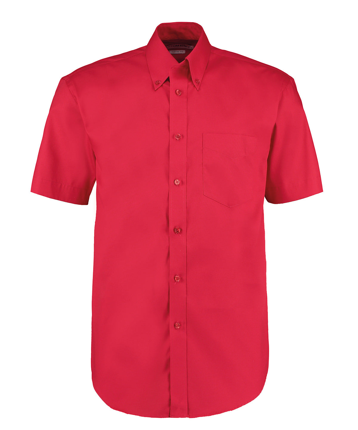 Kustom Kit Corporate Oxford shirt short-sleeved Red - 14.5 - Shirts