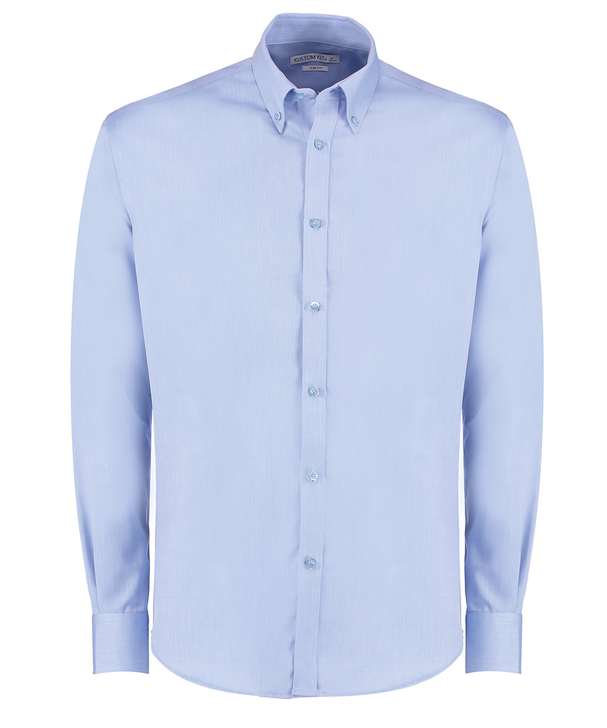 Kustom Kit Slim fit non-iron Oxford twill shirt long-sleeved