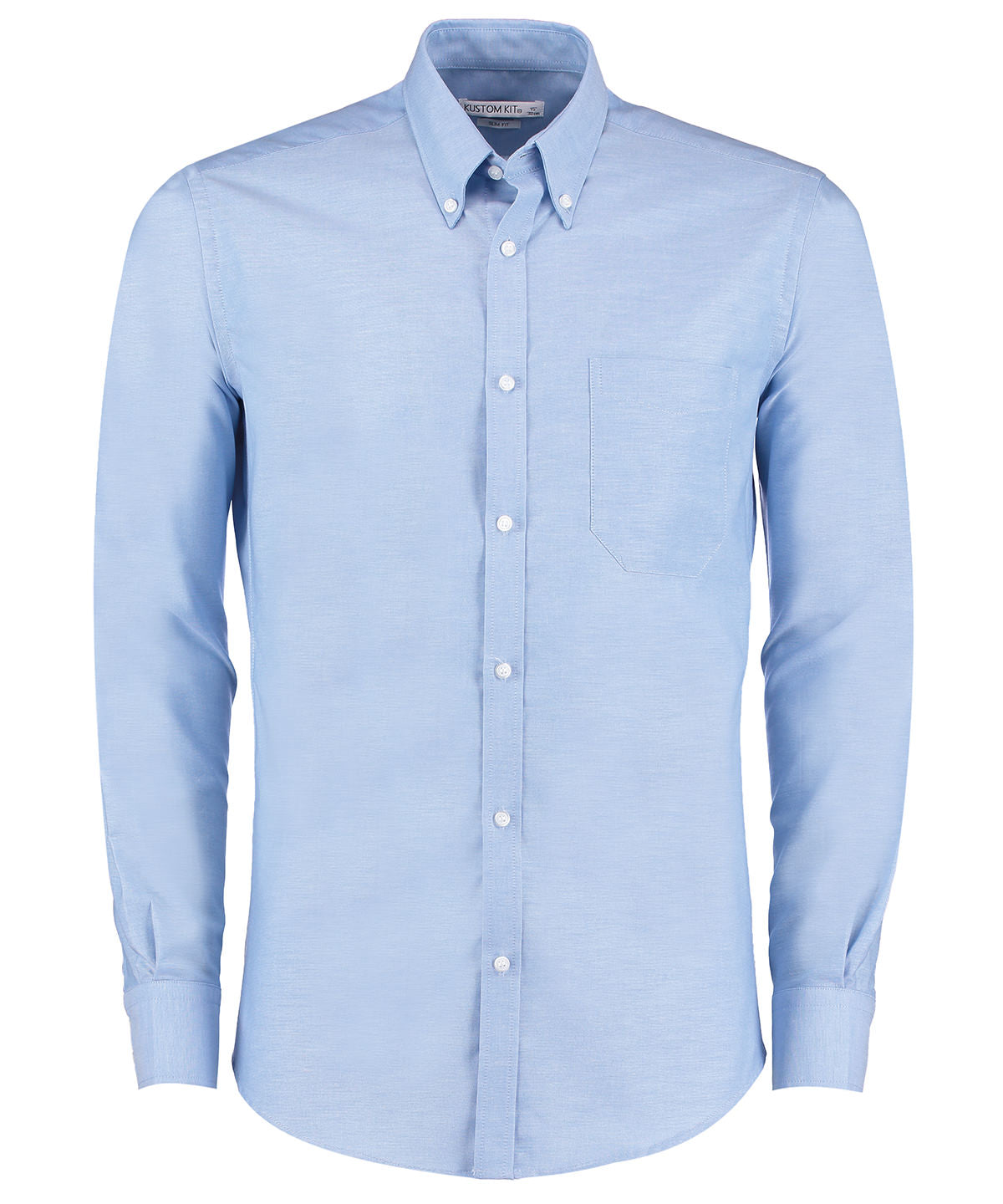 Kustom Kit Slim fit workwear Oxford shirt long-sleeved