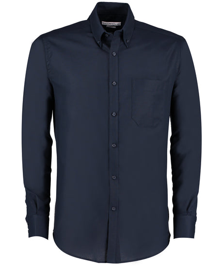 Kustom Kit Slim fit workwear Oxford shirt long-sleeved