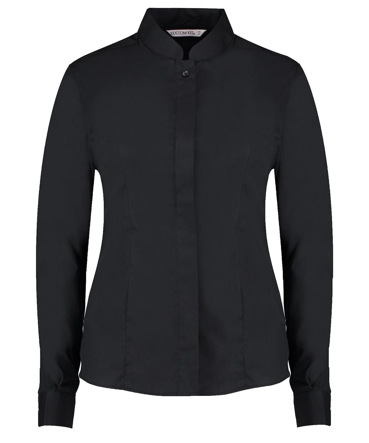 Kustom Kit Women's mandarin collar shirt long-sleeved