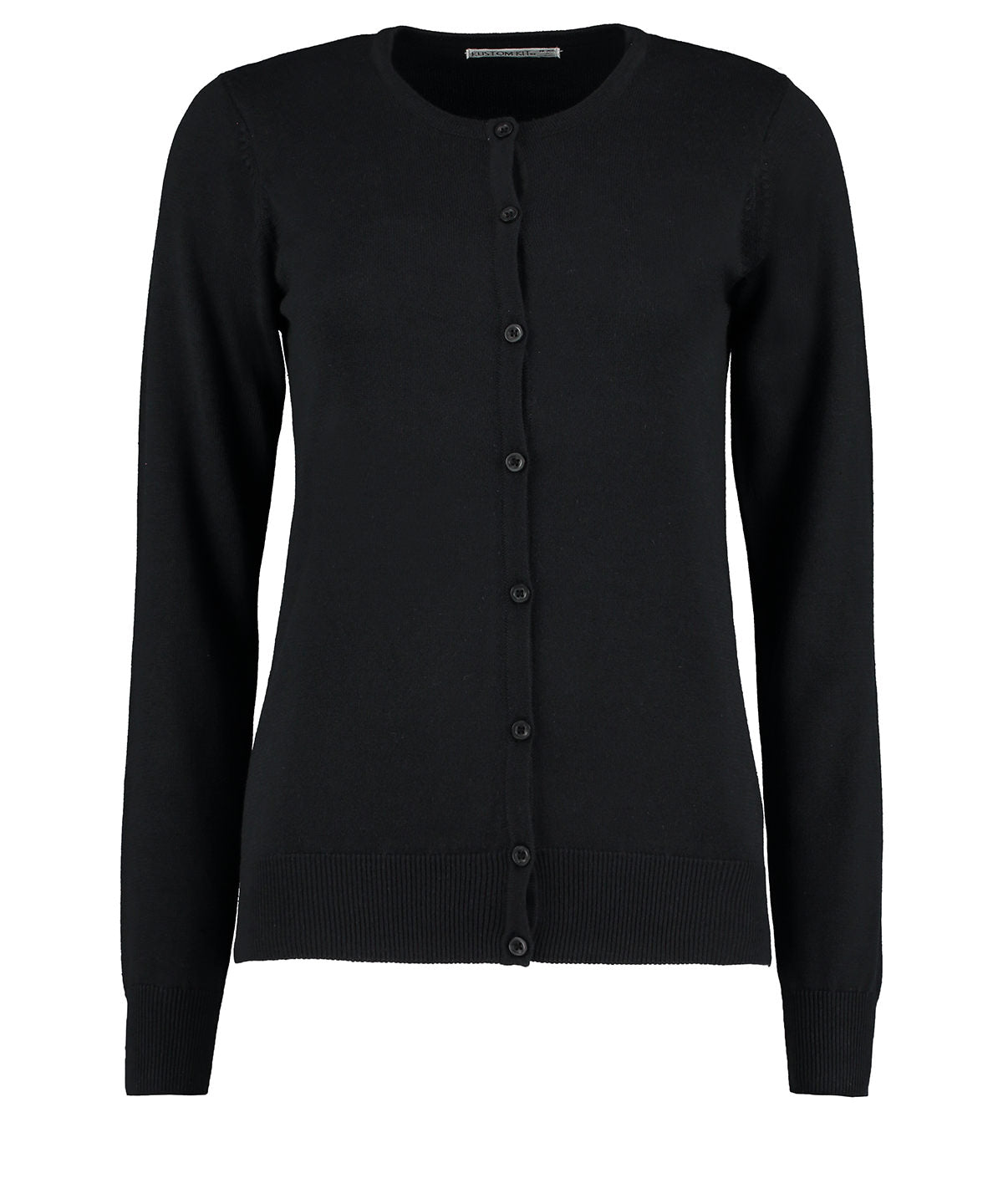 Kustom Kit Women's Arundel crew neck cardigan long sleeve