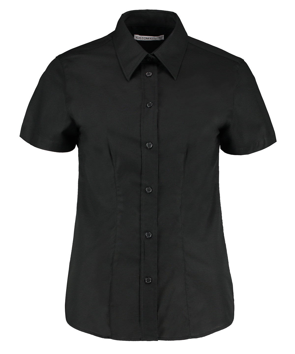 Kustom Kit Women's workplace Oxford blouse short-sleeved
