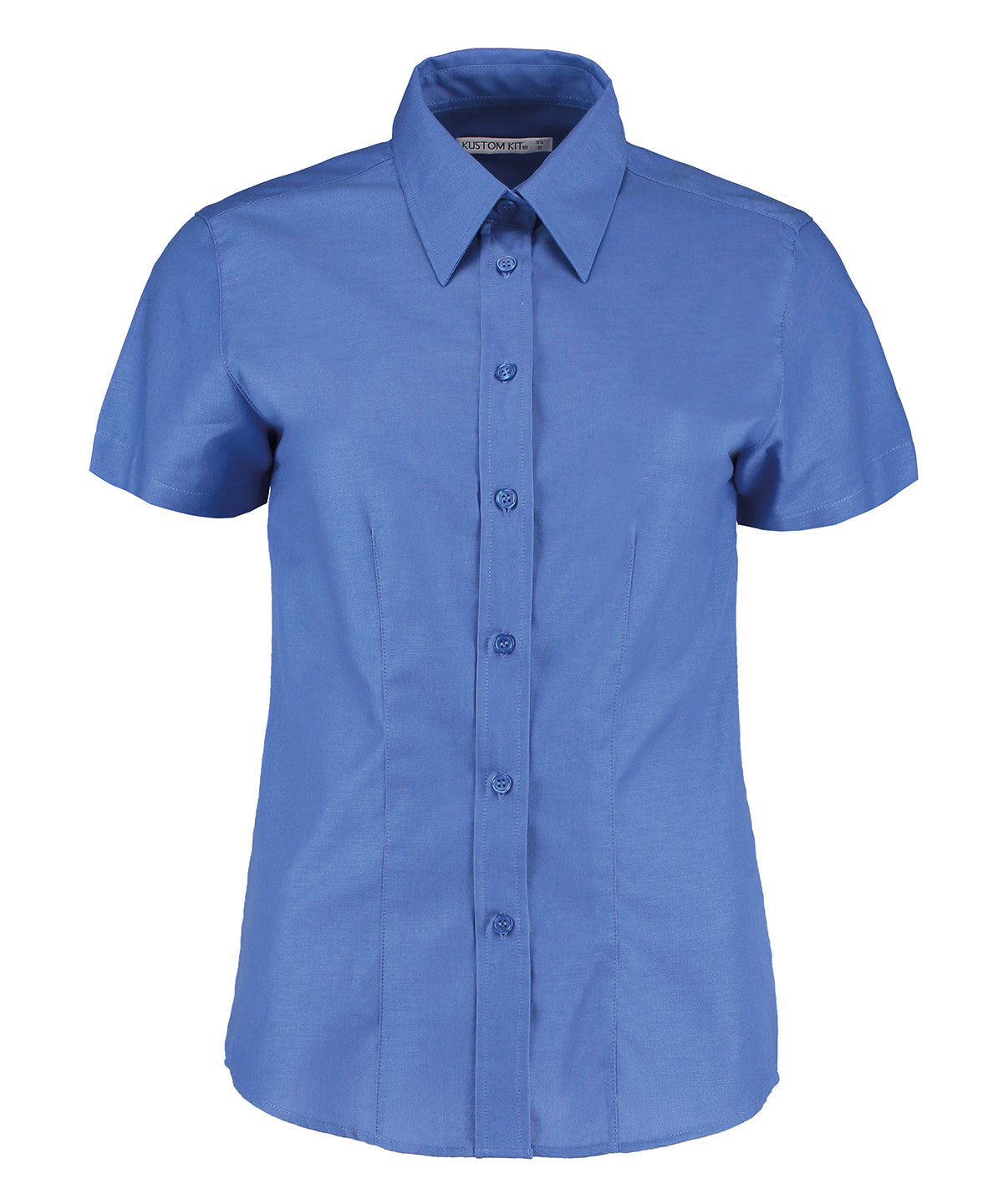 Kustom Kit Women's workplace Oxford blouse short-sleeved
