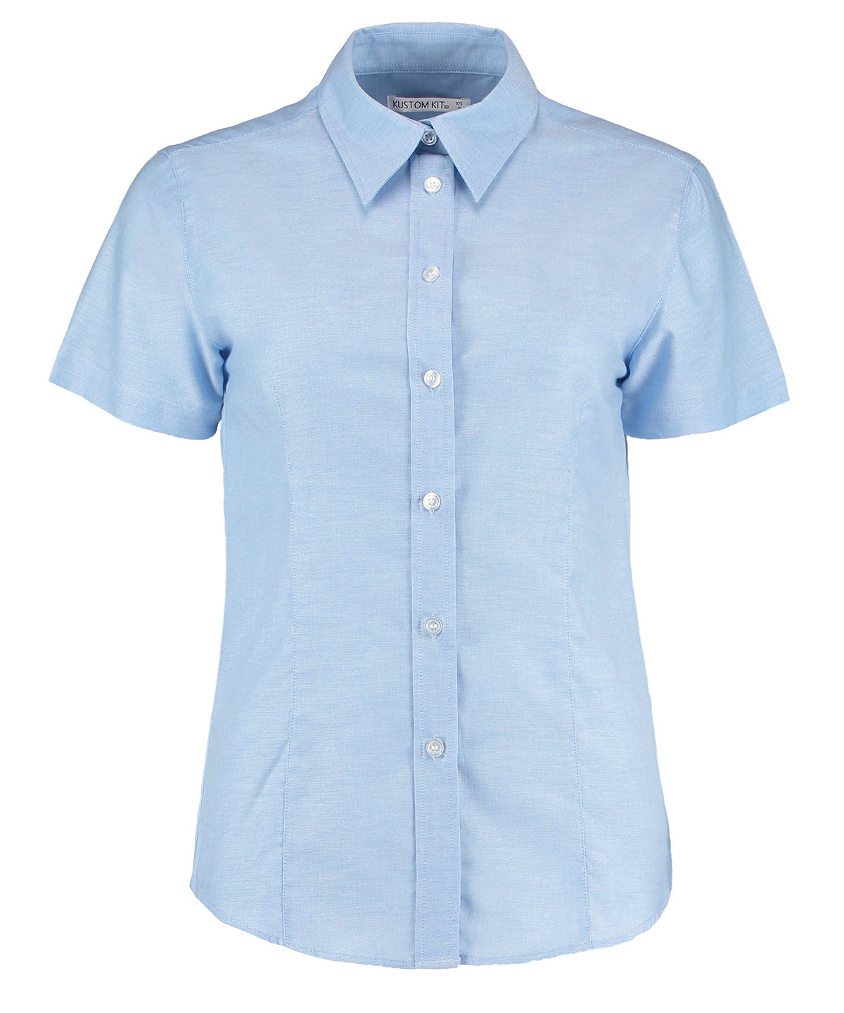 Kustom Kit Women's workplace Oxford blouse short-sleeved