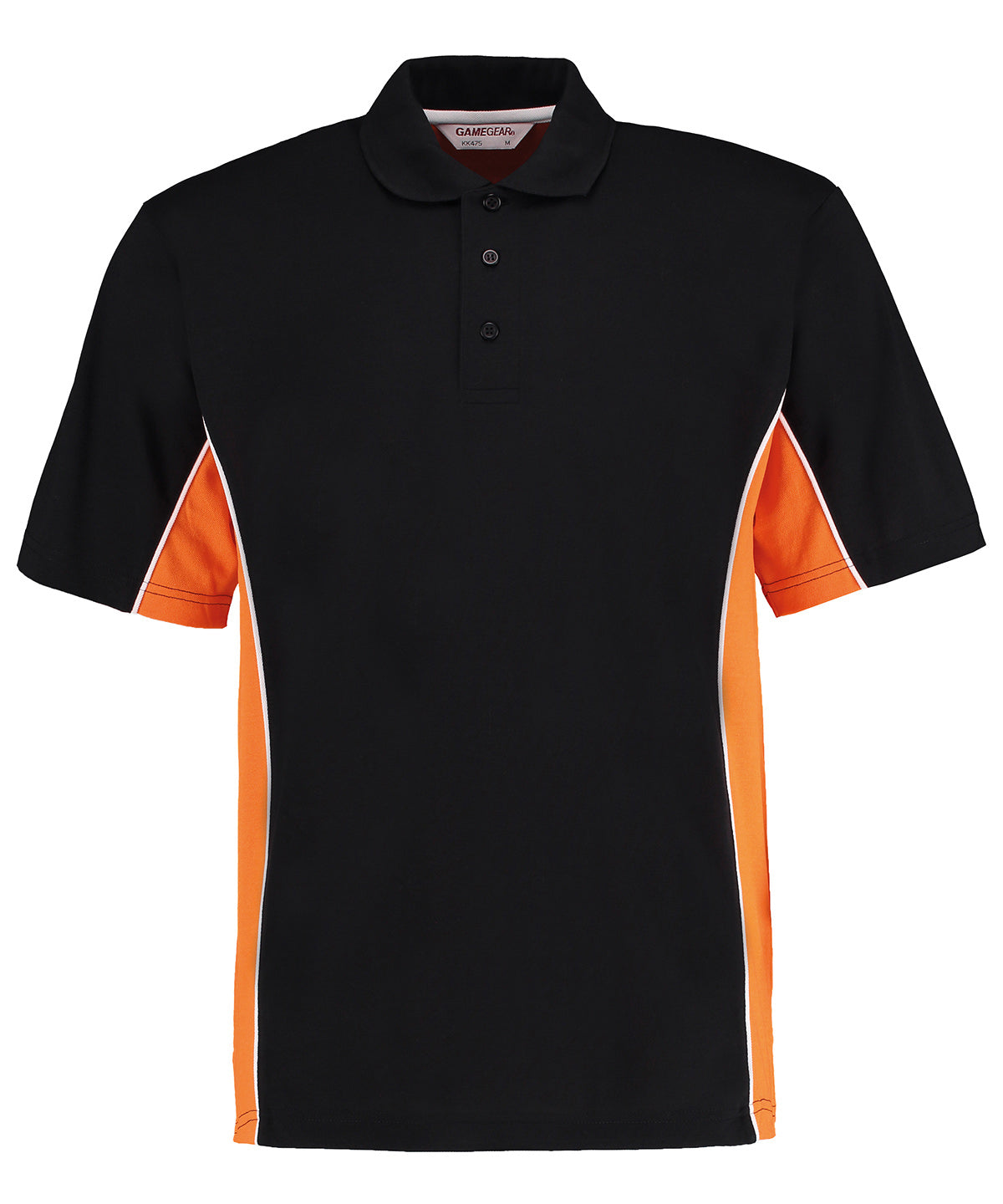 Kustom Kit Track polo Black/Orange/White