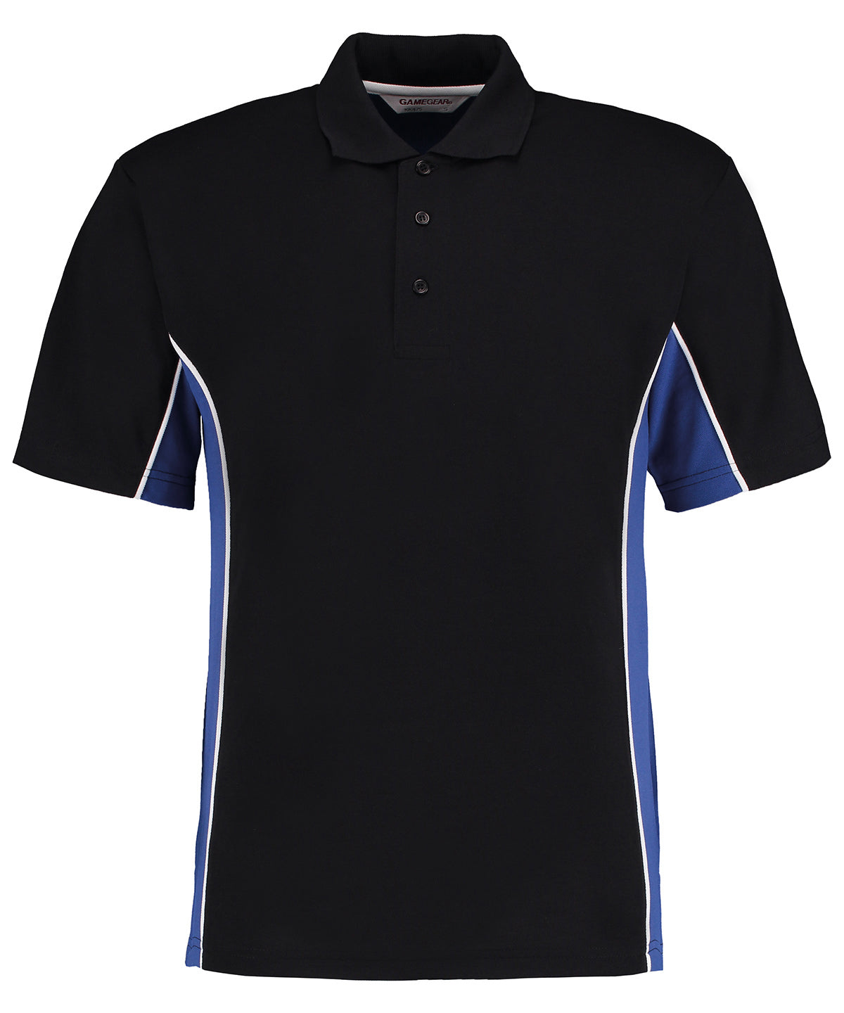 Kustom Kit Track polo Black/Royal/White - XXS - Polo Shirts