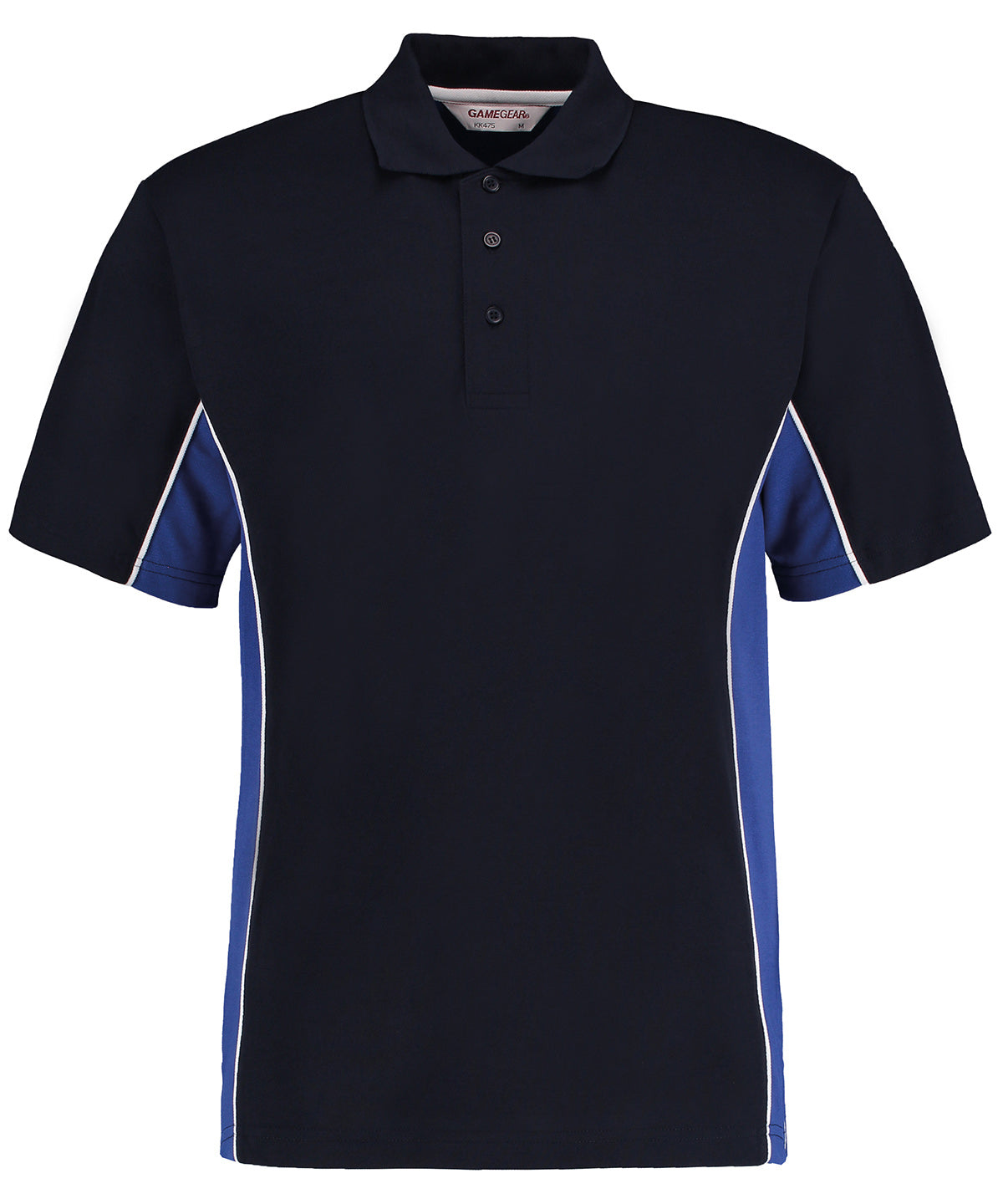 Kustom Kit Track polo Navy/Royal/White - S - Polo Shirts