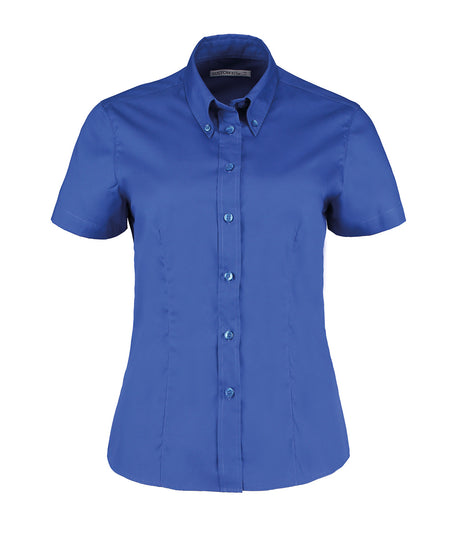 Kustom Kit Women's corporate Oxford blouse short-sleeved