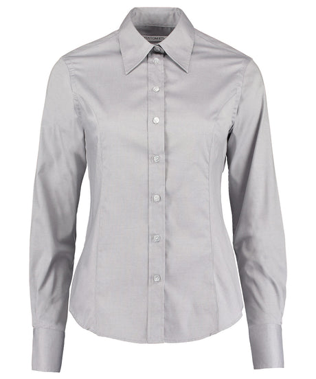 Kustom Kit Women's corporate Oxford blouse long-sleeved