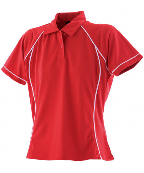 Finden & Hales Womens piped performance polo