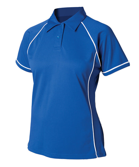 Finden & Hales Womens piped performance polo