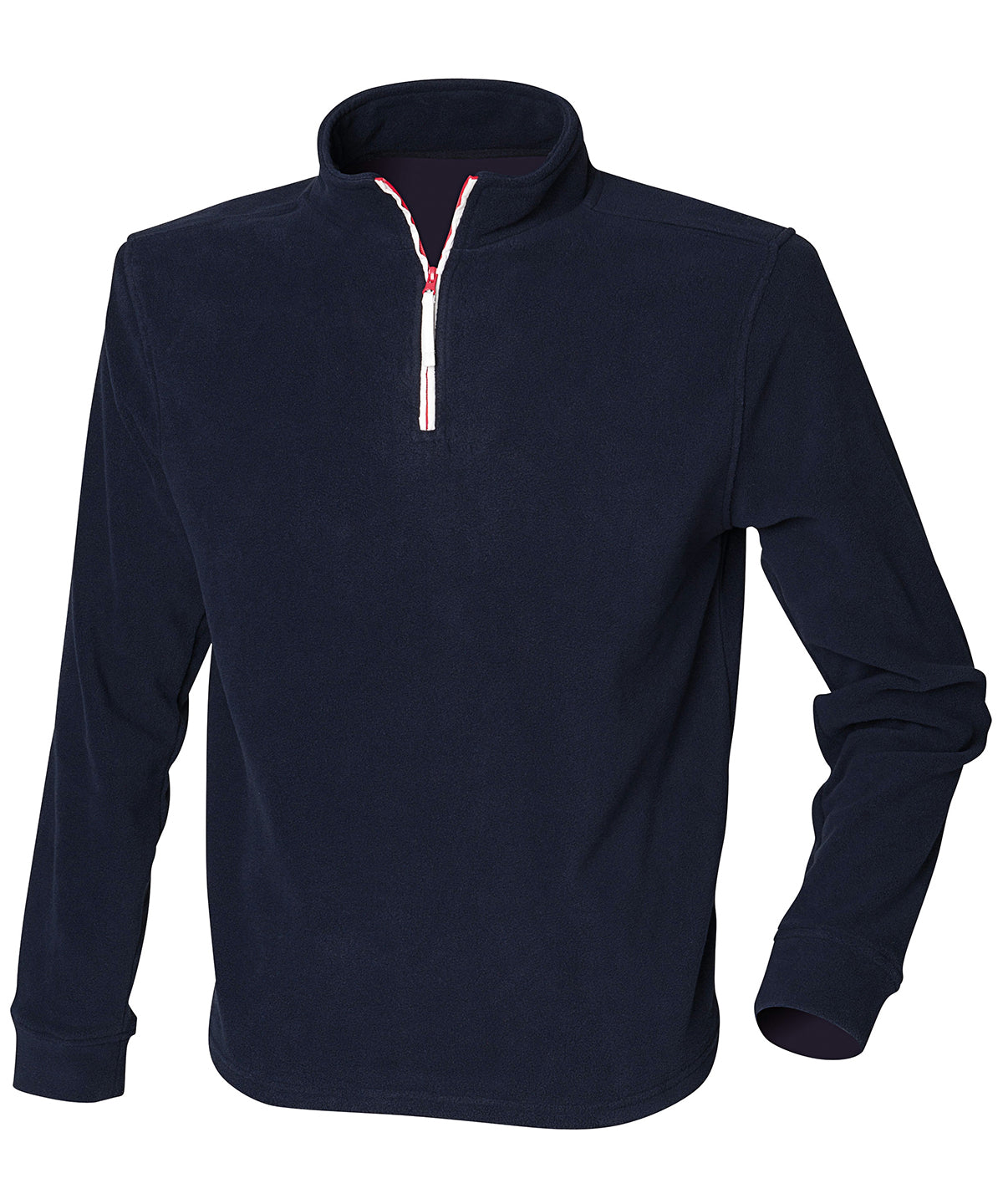 Finden & Hales ¼ zip long sleeve fleece piped