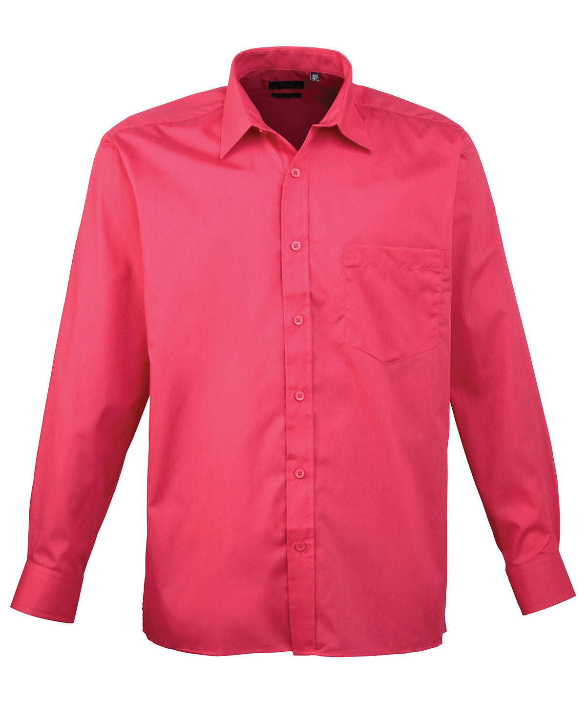 Premier Long sleeve poplin shirt Hot Pink - 14.5 - Shirts