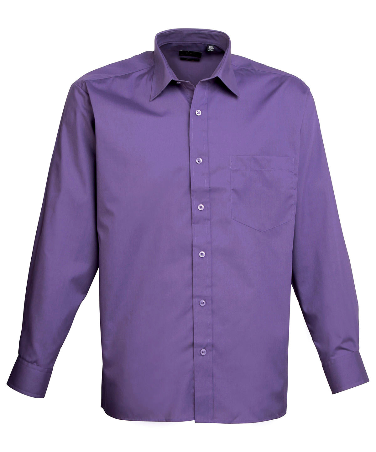 Premier Long sleeve poplin shirt Purple - 14.5 - Shirts