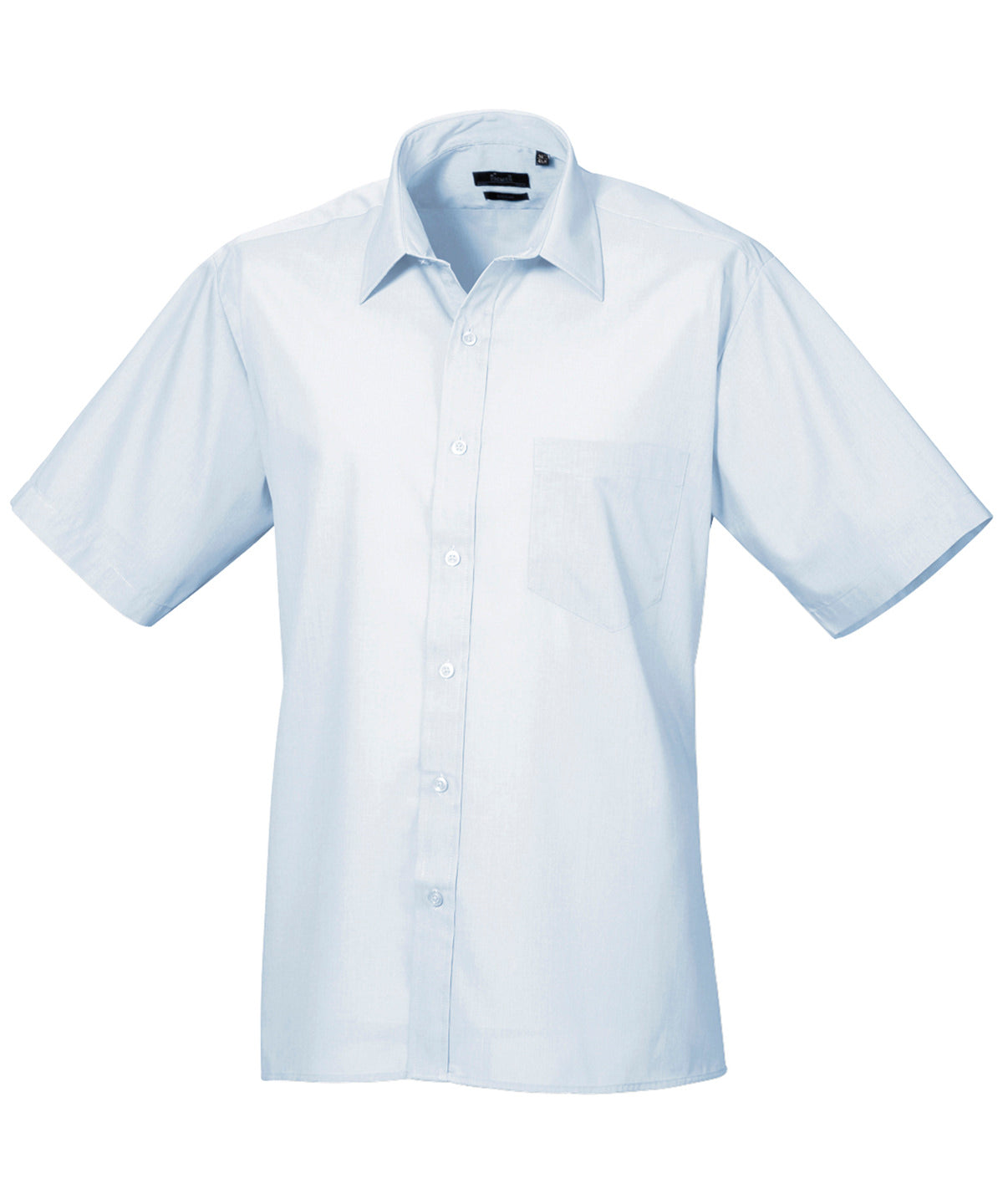 Premier Short sleeve poplin shirt Light Blue
