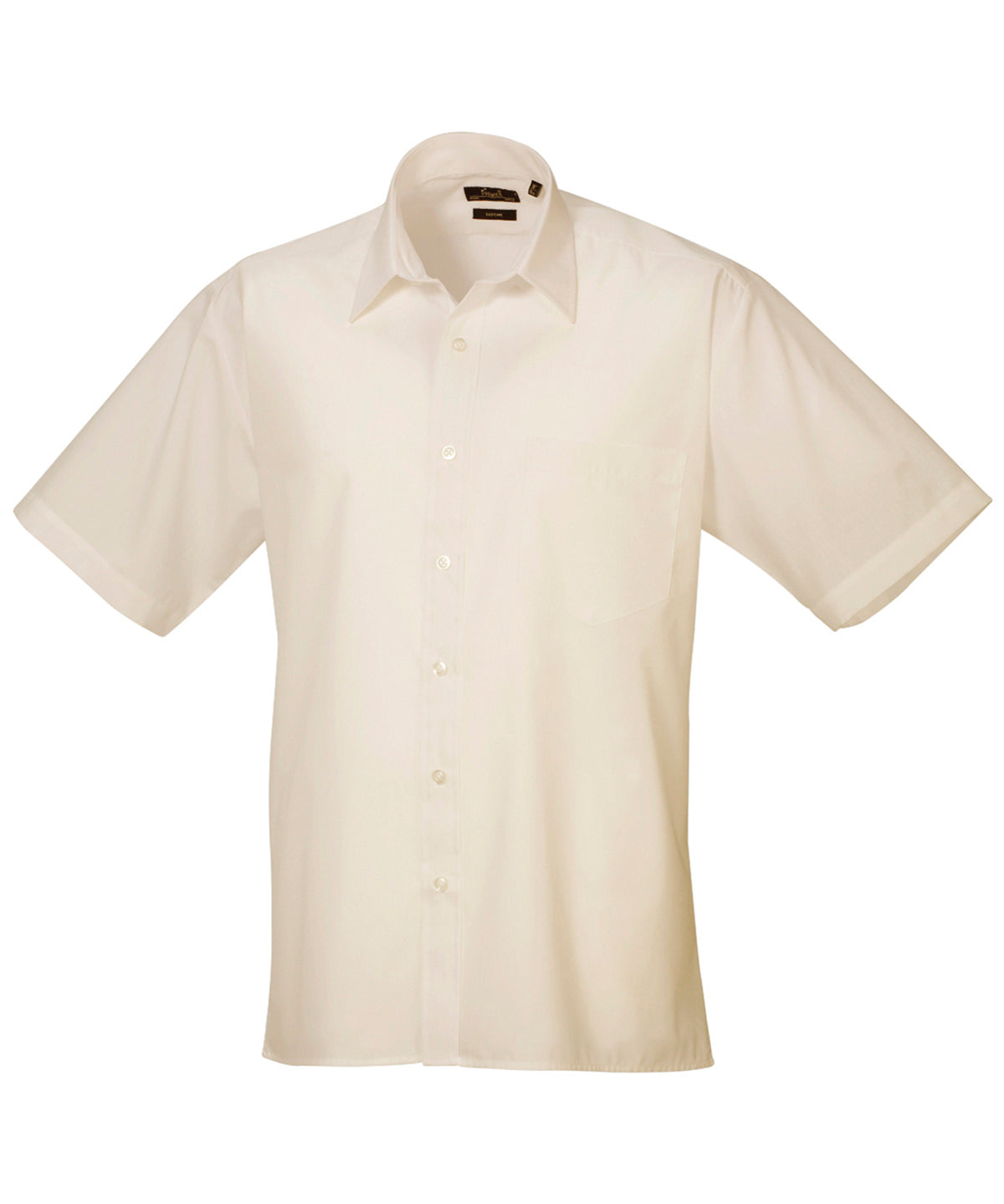 Premier Short sleeve poplin shirt Natural