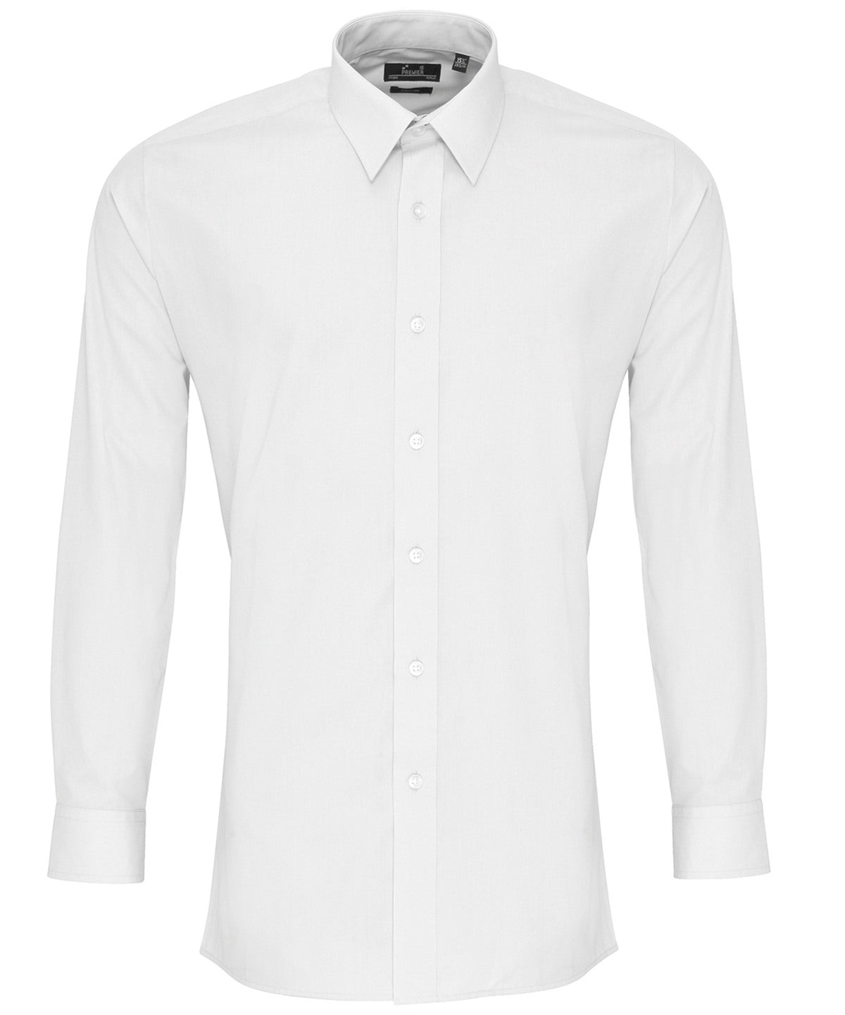 Premier Poplin fitted long sleeve shirt