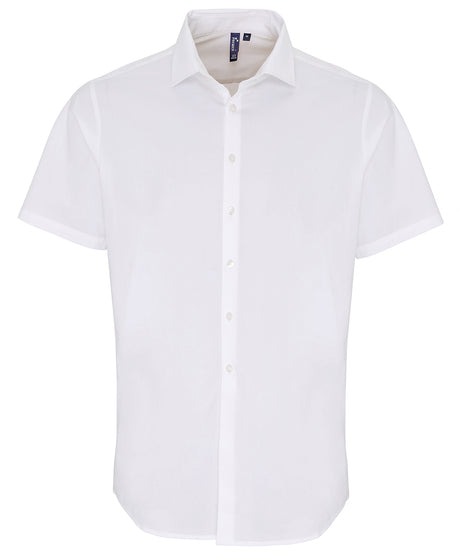 Premier Stretch fit cotton poplin short sleeve shirt