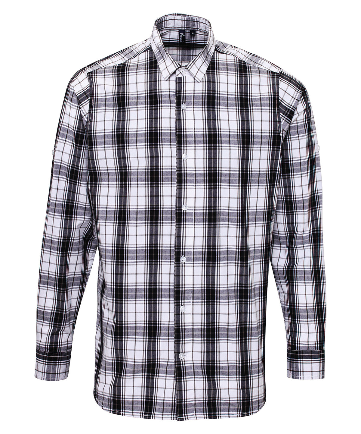 Premier Ginmill check cotton long sleeve shirt