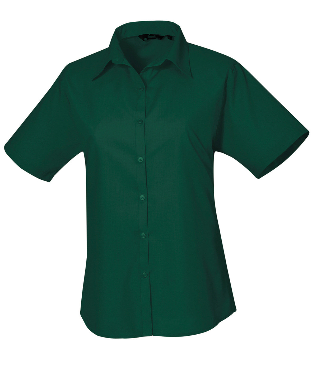 Premier Women’s short sleeve poplin blouse Bottle - 6 - Blouses