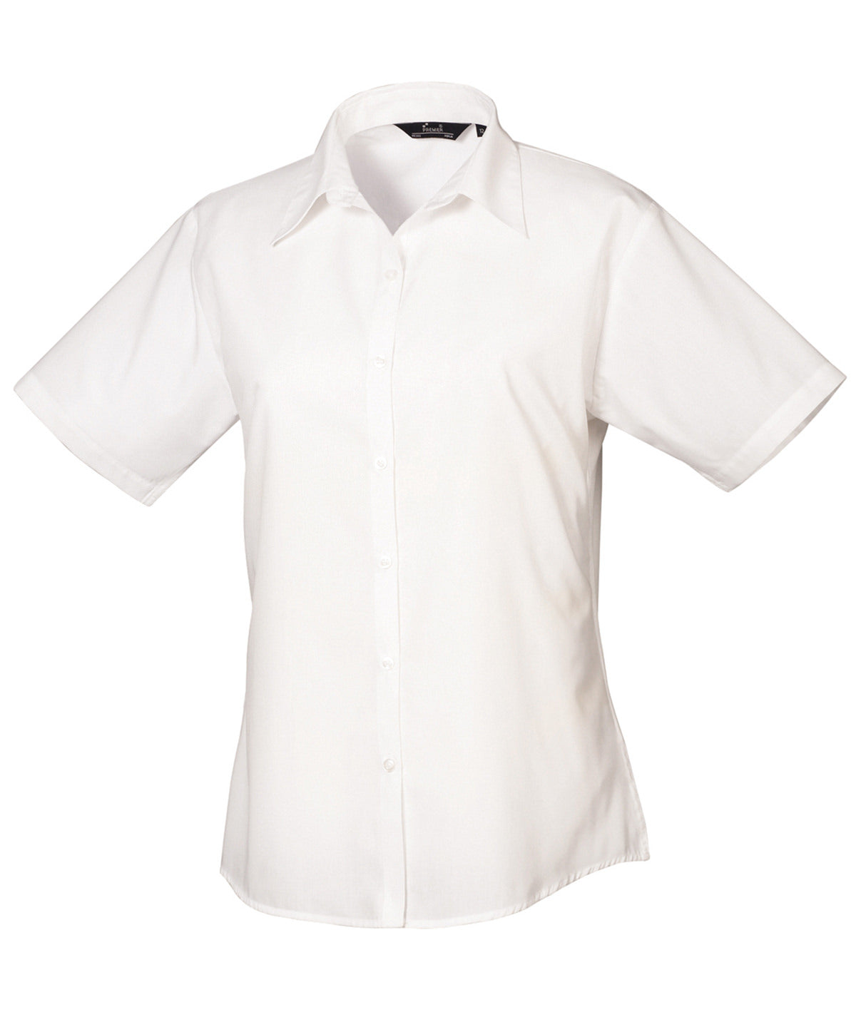 Premier Women’s short sleeve poplin blouse White - 6 - Blouses