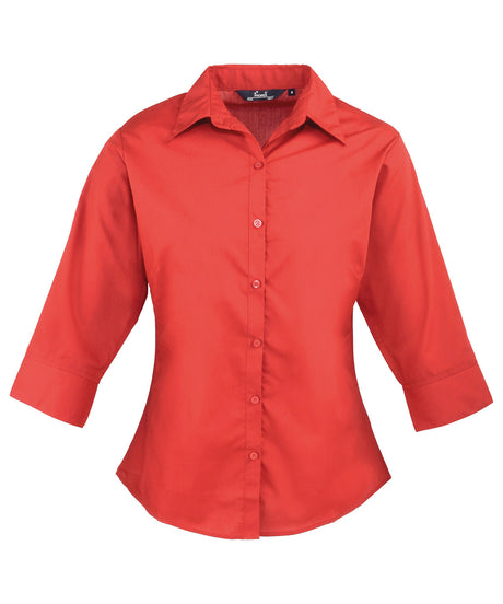 Premier Women's ¾ sleeve poplin blouse