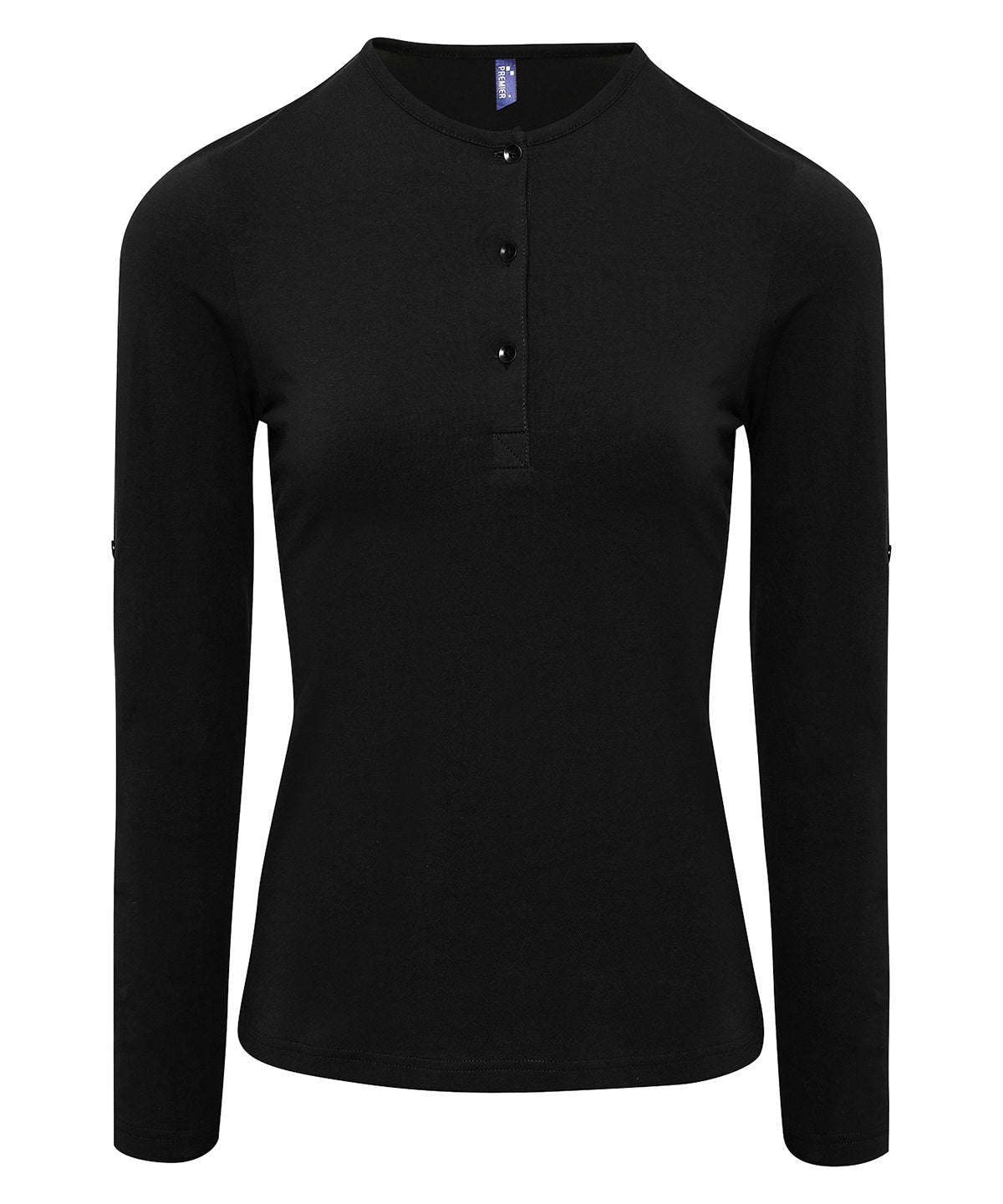 Premier Womens Long John roll-sleeve tee