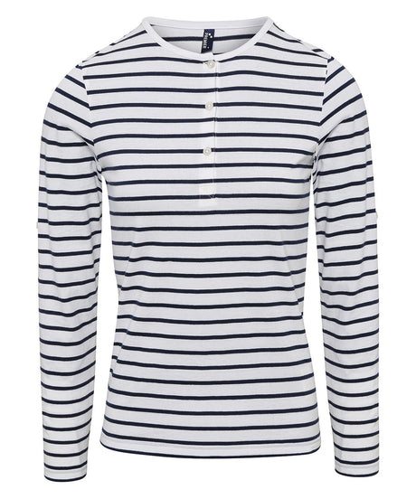 Premier Womens Long John roll-sleeve tee