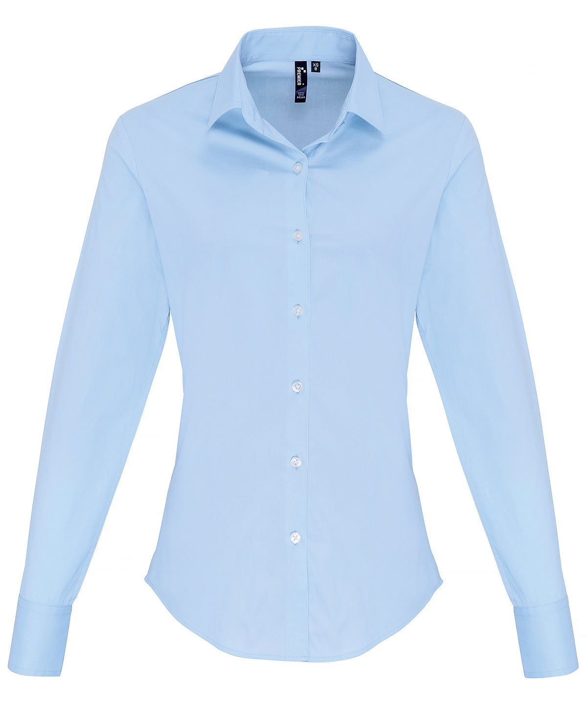 Premier Women's stretch fit cotton poplin long sleeve blouse