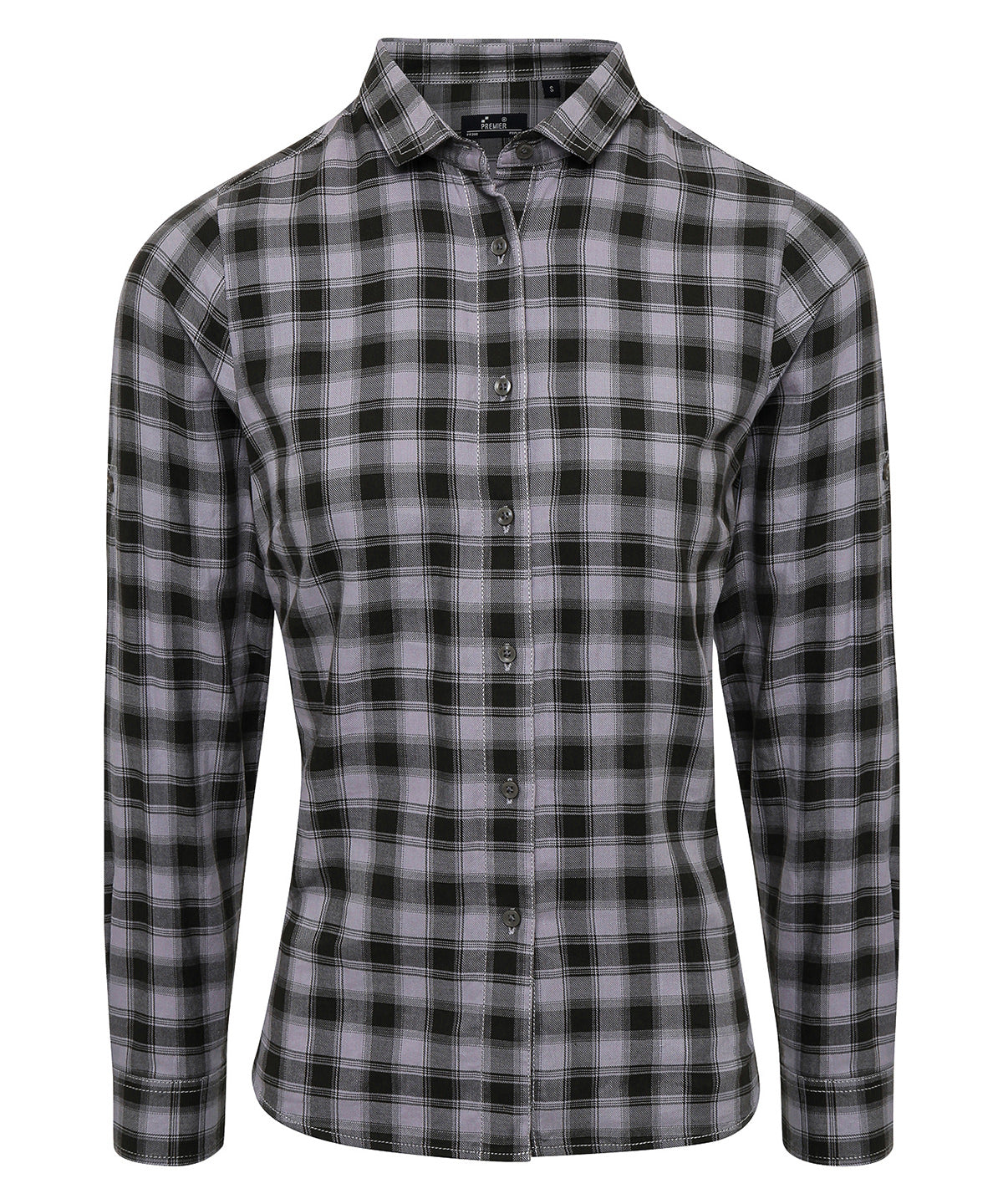 Premier Women's Mulligan check cotton long sleeve shirt