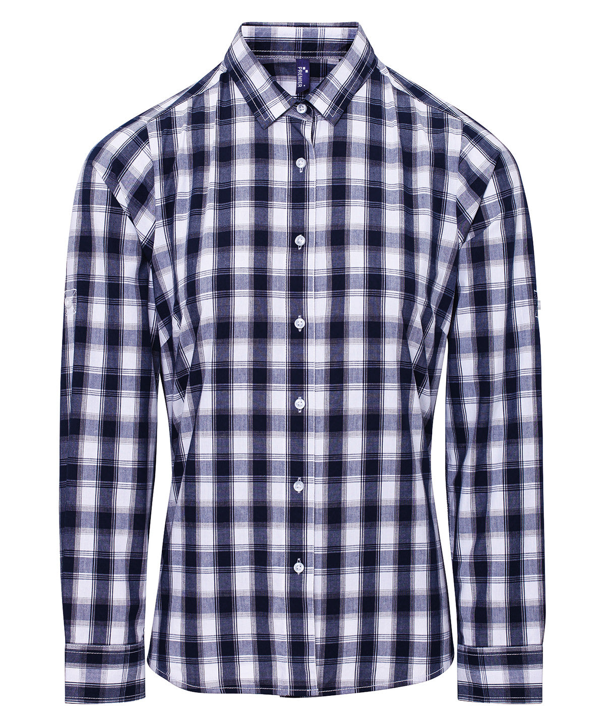 Premier Women's Mulligan check cotton long sleeve shirt