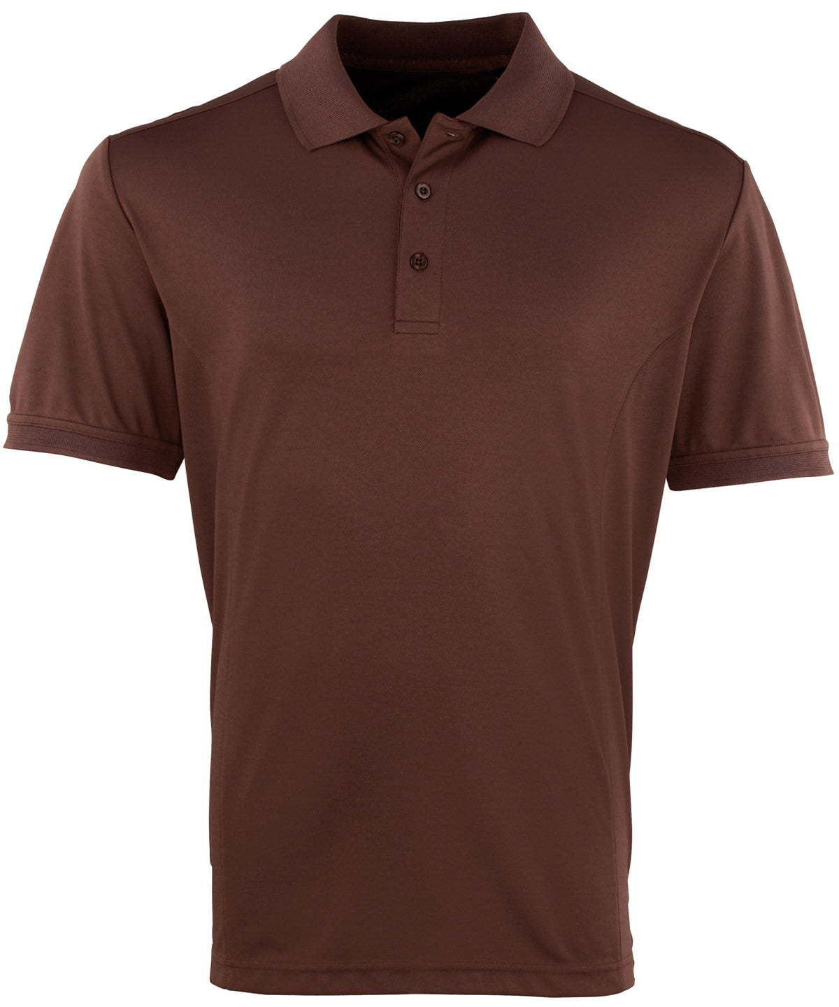 Premier Coolchecker piqué polo Brown - S - Polo Shirts