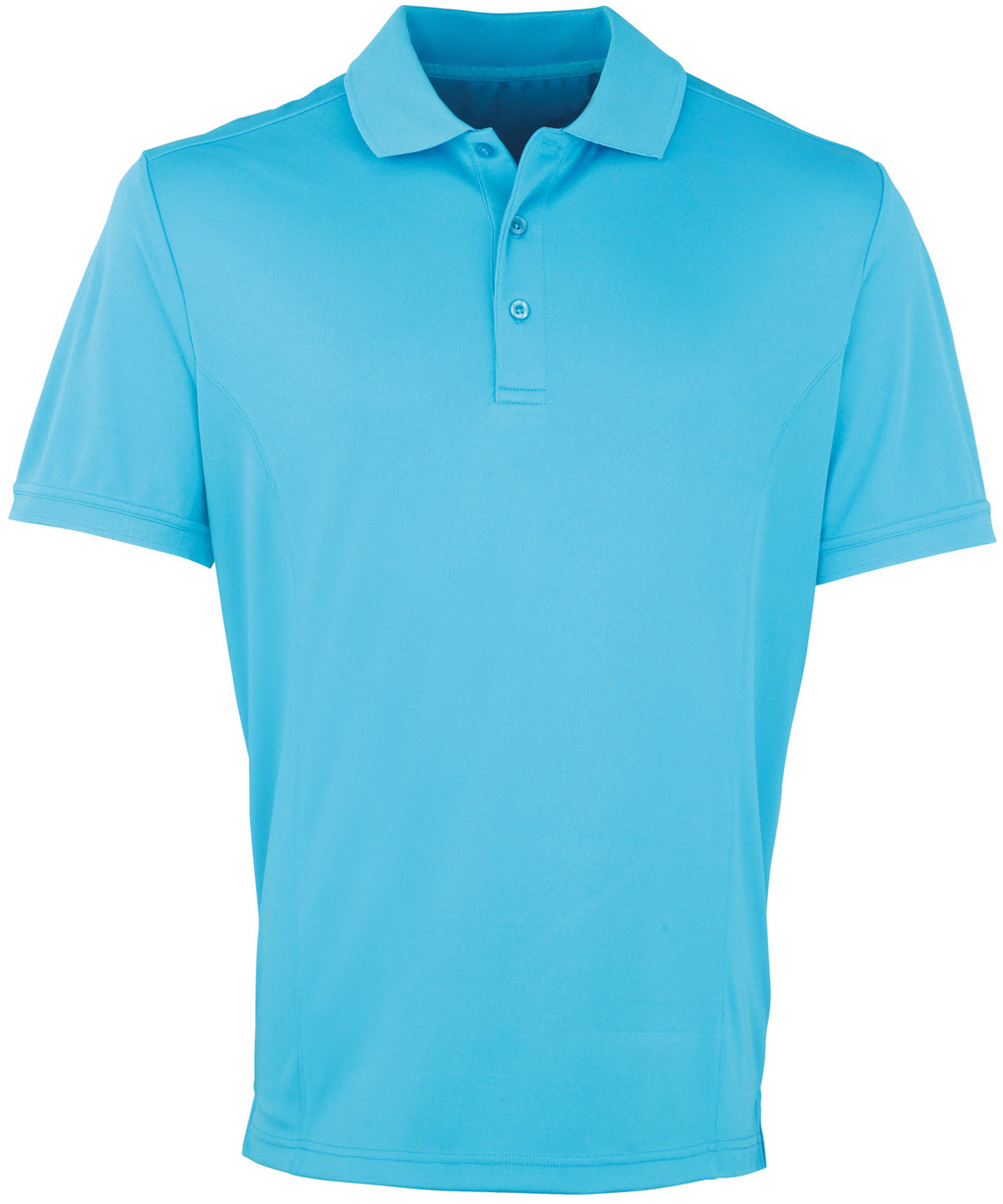 Premier Coolchecker piqué polo Turquoise